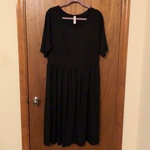 Black Midi length dress